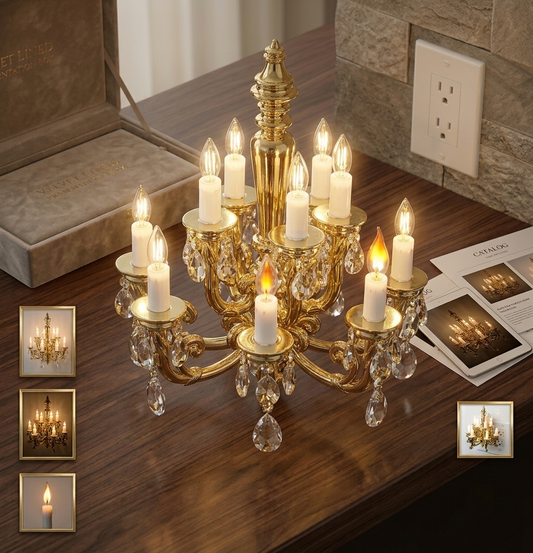The Grand-Plug™ Crystal Chandelier Nightlight
